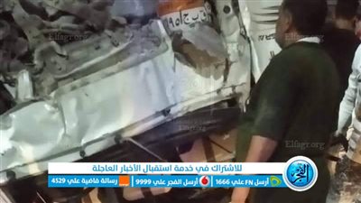 إصابة 14 شخص إثر انقلاب سيارة ميكروباص من أعلي كوبري عرب الرمل بالمنوفية