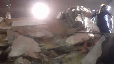 ننشر صور جديدة من موقع إنهيار عقار الإسكندرية 