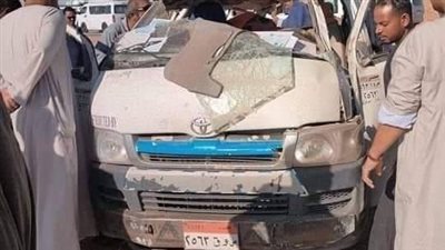 مصرع شخصين وإصابة آخرين بالطريق الصحراوى بأسوان 