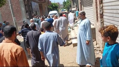 تشييع جثمان ربة منزلها قتلها ابنها بالقليوبية