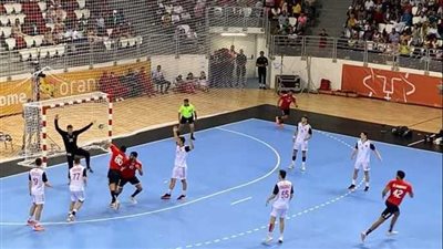 ملخص ونتيجة مباراة مصر وإسبانيا في دوري العاب البحر المتوسط لكرة اليد