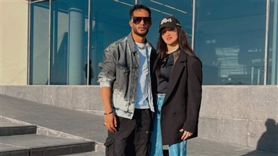  محمد رمضان في أحدث ظهور له برفقة زوجته