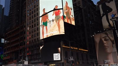 حملة دعائية للسياحة المصرية على شاشات ضخمة بميدان الـ “تايمز” في نيويورك