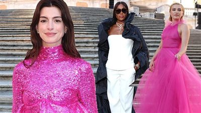 آنا هاثوي وفلورنس باف تشاركان بعرض فلانتينو في روما