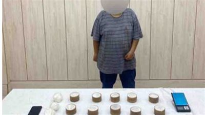 القبض على سائق بحوزته كمية من مخدرى الهيروين والأيس بالمعصرة