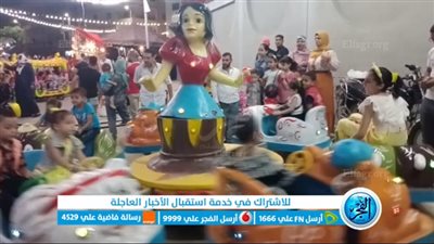 زيادة الإقبال علي الملاهي الشعبية في دمنهور بالبحيرة (فيديو وصور)