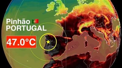 الأرصاد: البرتغال تسجل أكبر درجة حرارة في تاريخها