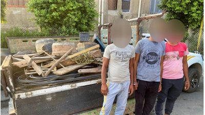 ضبط مرتكبي واقعة سرقة من داخل أحد المواقع تحت الإنشاء بمحافظة السويس