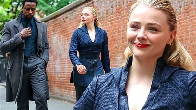 كلوي جريس تبدأ تصوير مشاهد فيلمها الجديد في نيويورك