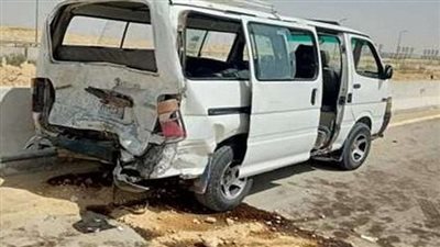 إصابة 12 شخصا في حادث انقلاب ميكروباص بكفر الشيخ