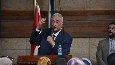 خلال لقاء محامي بني سويف.. سامح عاشور يعد بزيادة المعاشات (صور)