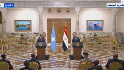 السيسي: علاقتنا مع الصومال تاريخية.. وبيننا تقارب في وجهات النظر