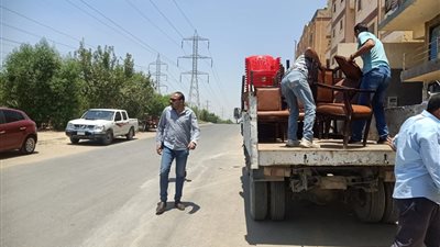 رفع 1050 حالة إشغال للمحال والمنشآت التجارية بحدائق الأهرام 