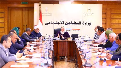 وزيرة التضامن تترأس اجتماع لجنة مؤسسات الدور الحرجة 