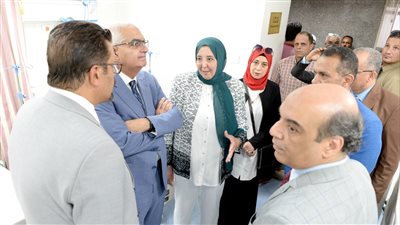 افتتاح توسعات مستشفى الباطنة بجامعة المنصورة (صور) 