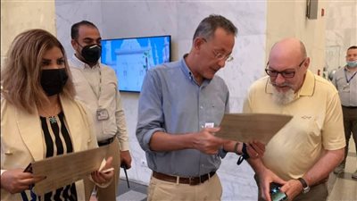 مسؤولان “أوروبي وأفريقي” يزوران المتحف القومي للحضارة المصرية