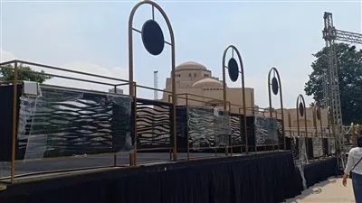 الفجر الفني داخل كواليس بناء وتجيهزات حفل كاظم الساهر بدار الأوبرا 