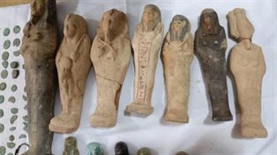  ضبط 292 قطعة أثرية بحوزة شخصين بالمنيا