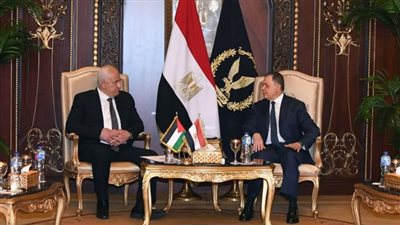 وزير الداخلية يستقبل نظيره الفلسطينى على رأس وفد أمنى رفيع المستوى 