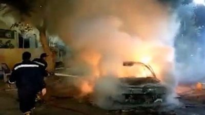 اندلاع حريق في سيارة ملاكي بالعمرانية.. وانتقال قوات الدفاع المدني 