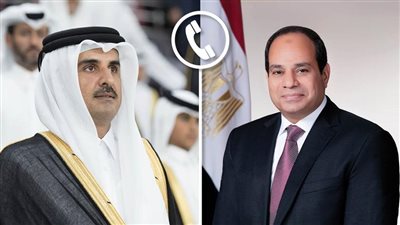 عاجل.. الرئيس السيسي يتلقى اتصالا هاتفيا من أمير قطر