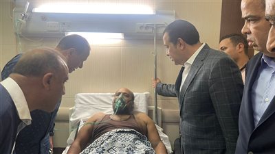 وفد حزب مستقبل وطن يزور مصابي حريق كنسية إمبابة 