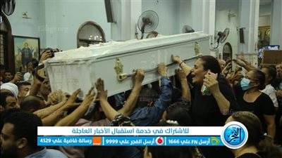 جنازة مهيبة لضحايا حادث كنيسة أبو سيفين (صور)