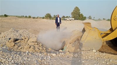  إزالة تعديات على 12 فدان أراضي أملاك دولة بأبومناع غرب