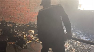 ننشر الصور الأولية لحريق عقار المقطم 