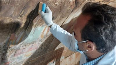 السياحة والآثار: انتهاء ترميم مقصورة الإله آمون رع بأبيدوس