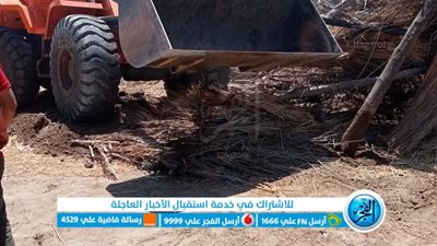 حملات مكثفة لإزالة التعديات على أملاك الدولة والأراضي الزراعية بكفر الشيخ