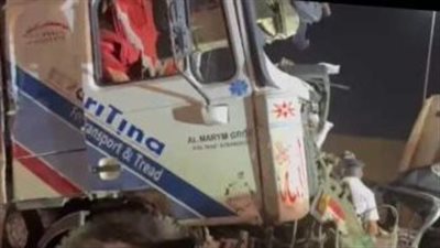 معاينة النيابة في اصطدام 