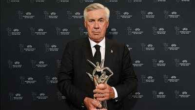 عاجل.. أنشيلوتي أفضل مدرب في أوروبا 2022