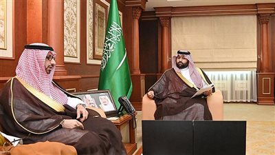 أمير جازان بالنيابة يستقبل رئيس جمعية مراكز الأحياء بالمنطقة