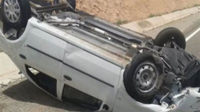 التحريات: اختلال عجلة القيادة وراء إصابة شخصين في انقلاب سيارة بالمعادى 