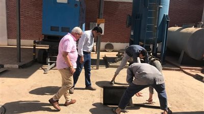 رئيس مياه المنوفية يتفقد محطتي دناصور ودراجيل