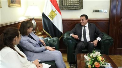 وزير الصحة يستقبل المنسق المقيم للأمم المتحدة بمصر لبحث سبل التعاون