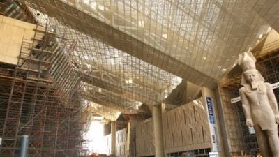 مدير الترميم بالمتحف الكبير: نسبة الإنجاز 100% هندسيًا و95% أثريًا