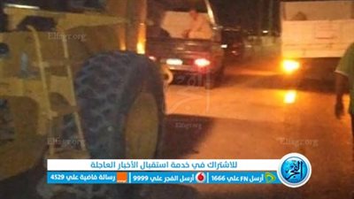 سقوط كتلة رخامية بمحور ٣٠ يونيو بالإسماعيلية ( تفاصيل )