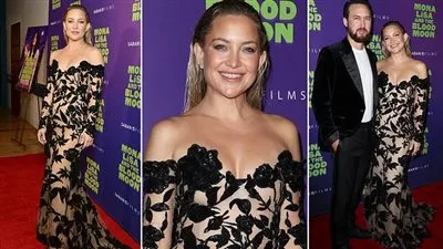 كيت هدسون تحتفل بالعرض الخاص لفيلم  Mona Lisa and the Blood Moon