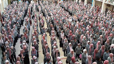 وكيل تعليم دمياط يتفقد مدرسة اللوزي الثانوية ويتابع فعاليات اليوم الرياضي