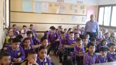 صور.. انتظام الطلاب في أول يوم دراسي بمدارس القليوبية