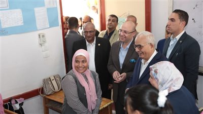 وزير التعليم ومحافظ بني سويف يتفقدا المدارس لمتابعة سير العملية التعليمية