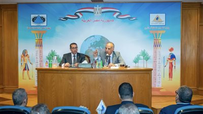 وزير الري يلتقي العاملين بالهيئة المصرية العامة للمساحة للتعرف على طلباتهم ومقترحاتهم