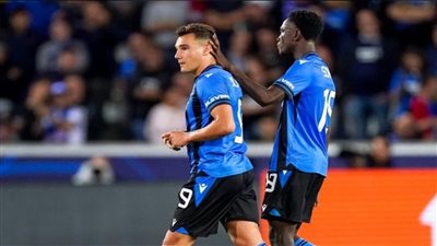 كلوب بروج يتفوق على أتليتكو مدريد بثنائية نظيفة في دوري أبطال أوروبا