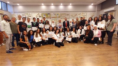 افتتاح المعرض الأول لطلاب المستوى الثاني للبرامج الخاصة بكلية الفنون الجميلة جامعة حلوان