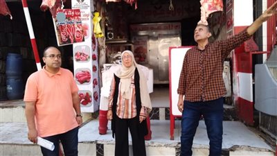 ضبط لحوم مذبوحة خارج السلخانة في حملة تموينية بالدقهلية 