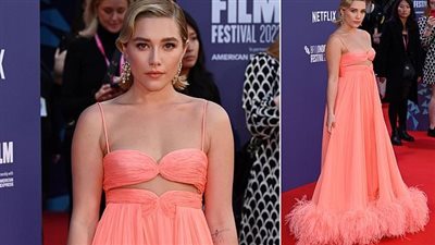 فلورنس باف تحتفل بالعرض الخاص لفيلمها الجديد في مهرجان لندن السينمائي