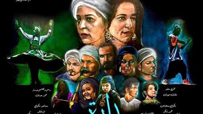 عادل عبده وغادة جبارة يشهدان مسرحية بدارة 