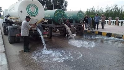 الدقهلية تستعد لفصل الشتاء لمحاكاة لتجمعات المياه.. صور 